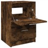 Meuble d'évier chêne fumé 40x37x59 cm bois d'ingénierie 618081618081