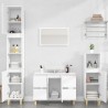 Meuble d'évier blanc 80x33x60 cm bois d'ingénierie 618083618083