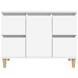 Meuble d'évier blanc 80x33x60 cm bois d'ingénierie 618083618083