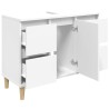 Meuble d'évier blanc 80x33x60 cm bois d'ingénierie 618083618083
