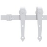Porte coulissante Blanc 93 x 211 cm Bois de pin massif et verre 618084618084