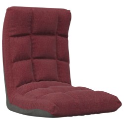 Chaise pliable de sol Rouge bordeaux Tissu 618086618086