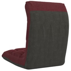 Chaise pliable de sol Rouge bordeaux Tissu 618086618086