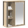 Meuble murale de salle de bain miroir chêne sonoma 50x21x60 cm 618090618090