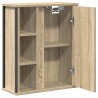 Meuble murale de salle de bain miroir chêne sonoma 50x21x60 cm 618090618090