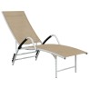 Chaise longue Textilène et aluminium Crème 618096618096