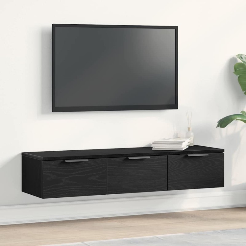 Meuble mural Chêne noir 102 x 30 x 20 cm Bois d'ingénierie 618099618099