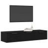 Meuble mural Chêne noir 102 x 30 x 20 cm Bois d'ingénierie 618099618099