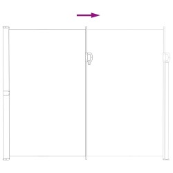 Store latéral rétractable Gris 500 x 180 cm Polyester 618101618101