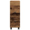 Meuble étroit de salle de bain à roulettes vieux bois 618102618102