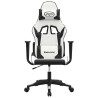 Chaise de jeu de massage Blanc et noir Similicuir 618107618107