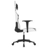 Chaise de jeu de massage Blanc et noir Similicuir 618107618107