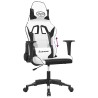 Chaise de jeu de massage Blanc et noir Similicuir 618107618107