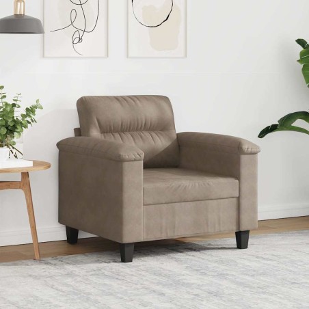 Chaise de canapé Taupe 60 cm Tissu microfibre 618108618108