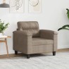 Chaise de canapé Taupe 60 cm Tissu microfibre 618108618108