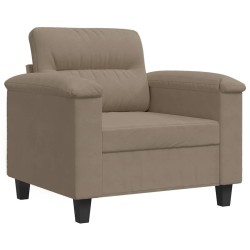 Chaise de canapé Taupe 60 cm Tissu microfibre 618108618108