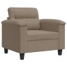 Chaise de canapé Taupe 60 cm Tissu microfibre 618108618108