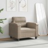 Chaise de canapé Taupe 60 cm Tissu microfibre 618108618108