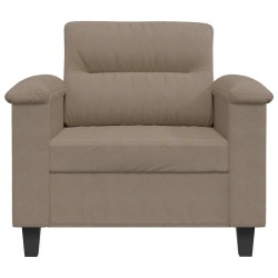 Chaise de canapé Taupe 60 cm Tissu microfibre 618108618108