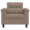 Chaise de canapé Taupe 60 cm Tissu microfibre 618108618108