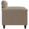Chaise de canapé Taupe 60 cm Tissu microfibre 618108618108