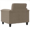 Chaise de canapé Taupe 60 cm Tissu microfibre 618108618108
