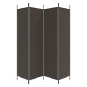 Cloison de séparation 4 panneaux Marron 200x200 cm Tissu 618118618118