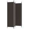 Cloison de séparation 4 panneaux Marron 200x200 cm Tissu 618118618118