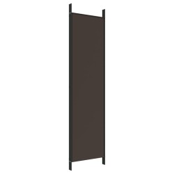 Cloison de séparation 4 panneaux Marron 200x200 cm Tissu 618118618118