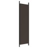 Cloison de séparation 4 panneaux Marron 200x200 cm Tissu 618118618118
