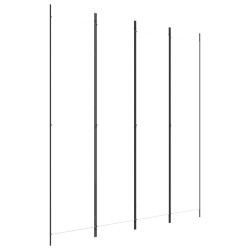 Cloison de séparation 4 panneaux Blanc 200x220 cm Tissu 618119618119