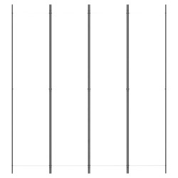 Cloison de séparation 4 panneaux Blanc 200x220 cm Tissu 618119618119