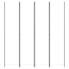 Cloison de séparation 4 panneaux Blanc 200x220 cm Tissu 618119618119