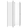 Cloison de séparation 4 panneaux Blanc 200x220 cm Tissu 618119618119
