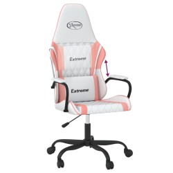 Chaise de jeu Blanc et rose Similicuir 618120618120