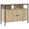 Meuble de Lavabo de Salle de Bain Marron 80 x 30 x 60 cm 618122618122
