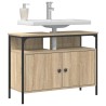 Meuble de Lavabo de Salle de Bain Marron 80 x 30 x 60 cm 618122618122