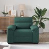 Canapé/Fauteuil vert foncé 100x81x84 cm en tissu 618127618127