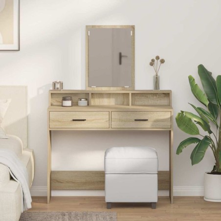 Table de Toilette avec tiroir Chêne Sonoma 100 x 41 x 140 cm 618130618130