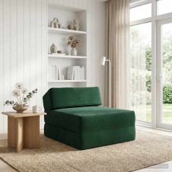 Canapé-lit pliable Vert foncé 60 x 70 x 41 cm Tissu 618135618135