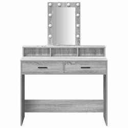Table de Toilette Gris 100 x 41 x 140 cm Bois d'ingénierie 618138618138