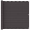 Écran de balcon Anthracite 120 x 800 cm HDPE et Aluminium 618141618141