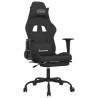 Chaise de jeu avec repose-pied Noir Tissu 618142618142