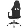 Chaise de jeu avec repose-pied Noir Tissu 618142618142