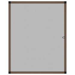 Écran anti-insectes pour fenêtres Marron 130 x 150 cm 618153618153