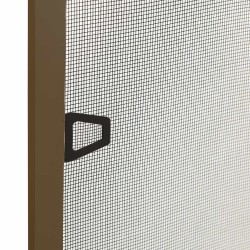 Écran anti-insectes pour fenêtres Marron 130 x 150 cm 618153618153