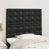 Tête de lit Noir 100x5x118/128 cm Similicuir 618160618160