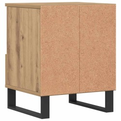 Table de chevet chêne artisanal 40x35x50 cm bois d’ingénierie 618163618163
