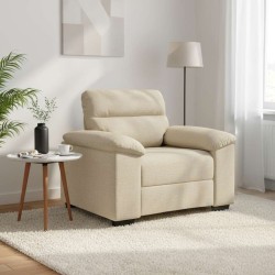 Canapé/Fauteuil crème 100x81x84 cm tissu 618164618164
