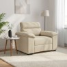 Canapé/Fauteuil crème 100x81x84 cm tissu 618164618164